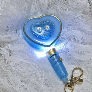 하트 응원봉 키링 오토시마 리사