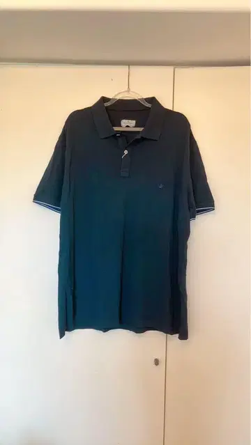 Brooksfield 피케 셔츠 다크 그린