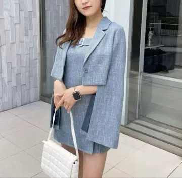 SPIRALGIRL 썸머 트위드 자켓 원피스 셋업