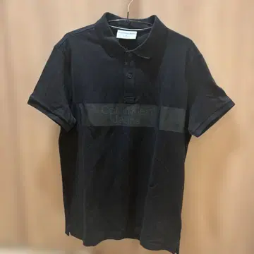 캘빈클라인 진 블랙 피케 셔츠 M