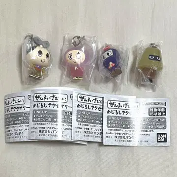 태엽사무라이 메지루시 액세서리 4개 세트 가챠가챠