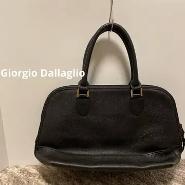 Giorgio Dallaglio 블랙 가죽 핸드백