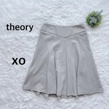 띠어리 theory 플레어 스커트 고급스러운 오피스 그레이 사이즈 XO