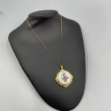 056 빈티지 꽃무늬 펜던트 목걸이