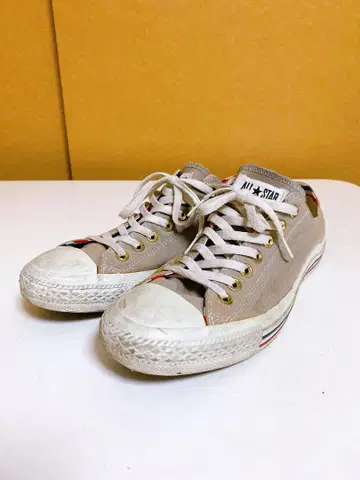 컨버스 올스타 그레이 계열 로우 컷 스니커즈 28cm