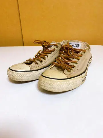 컨버스 올스타 가죽 끈 로우 컷 스니커즈 28cm