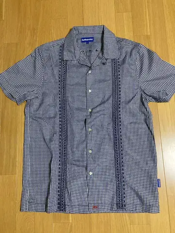 Lafayette 체크 무늬 반팔 셔츠 L