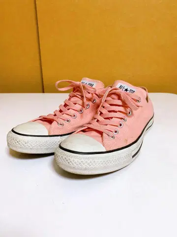 컨버스 올스타 핑크 계열 로우 컷 스니커즈 28cm