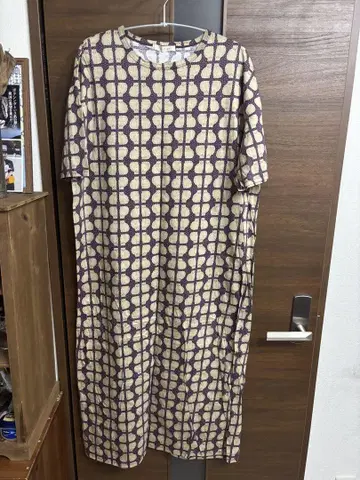 didizizi 고양이 무늬 반팔 티셔츠 원피스