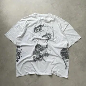 90s andazia M.C Escer 티셔츠 빈티지