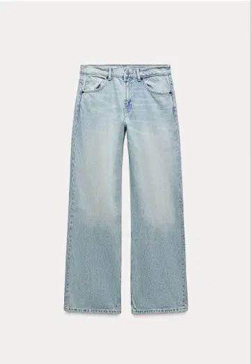 ZARA 자라 TRF RELAXED FIT 미드라이즈 데님 팬츠 34
