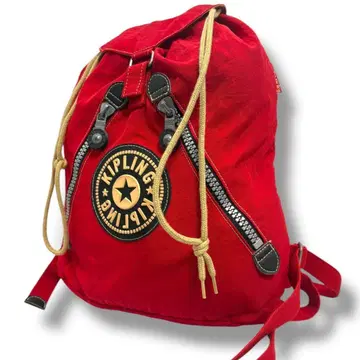 KIPLING(키플링) 나일론 백팩 빨간색 레드 스타