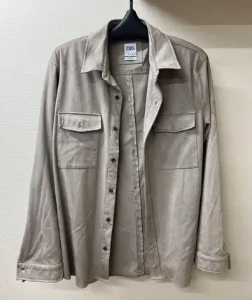 ZARA 스웨이드 셔츠 재킷