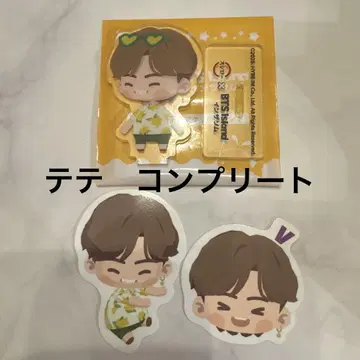 스시로 BTS 콜라보 미니 아크릴 스탠드 피크 2개 V 테테