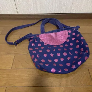 츠모리치사토 숄더백 데님 네이비