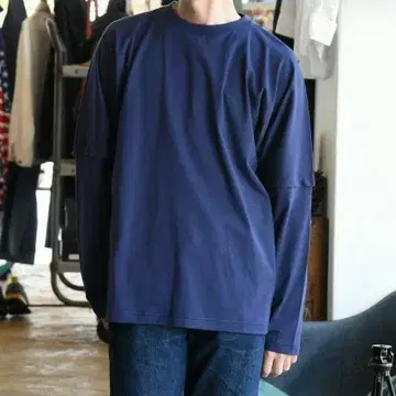 salvy; / SUVIN COTTON LAYERED L/S TEE