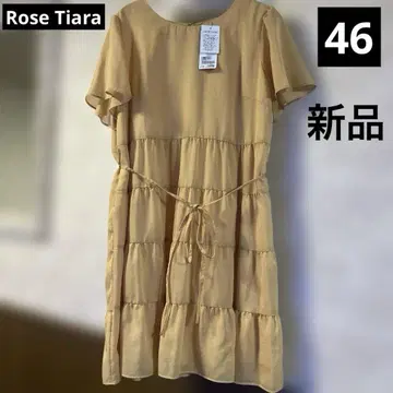 신상품 택 미사용 빅 사이즈 46 로즈 티아라 부드러운 원피스
