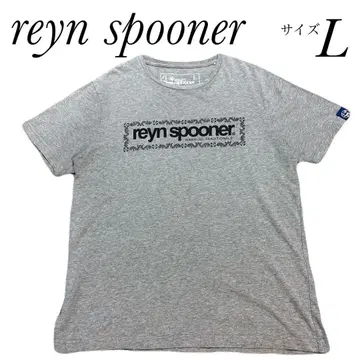레인스푸너 reyn spooner 프린트 티셔츠 사이즈 L 그레이