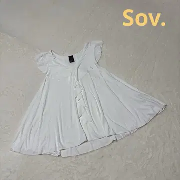 Sov. 소브 프릴 블라우스 화이트 F