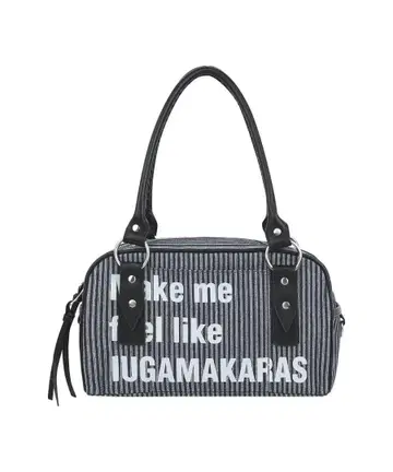 IUGAMAKARAS 스트라이프 타이포그래피 백