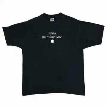 90년대 애플 I think, therefore iMac 기업 티셔츠