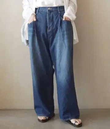 journal standard luxe 10OZ 데님 코라 팬츠