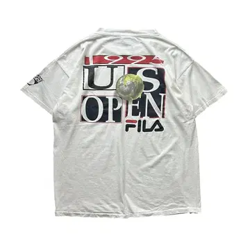 USA 90's FILA 휠라 티셔츠 화이트 테니스 1995년