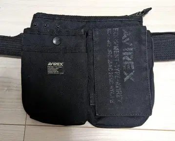 AVIREX 바디백 웨스트 파우치 블랙