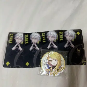 센라 WARNING 클리어 카드 캔뱃지