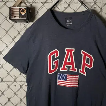 GAP 갭 티셔츠 와펜 자수 별 조기 아치