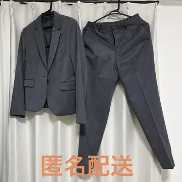 AOKI LES MUES 세탁 가능한 깔끔한 수트 미디엄 그레이 7호