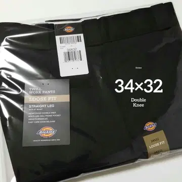 34 x 32 [ 새상품 미사용 ] 디키즈 더블니 85283 BLACK