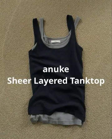 안누크 anuke Sheer Layered Tanktop 상의