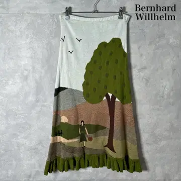 bernhard wllhelm 벨기에 제 풍경화 니트 스커트 N989