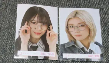 사쿠라자카46 모리타 히카루 후지요시 카린 브로마이드 넥타이 코디