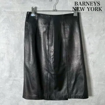 BARNEYS NEWYORK USA제 램 가죽 타이트 스커트 N991