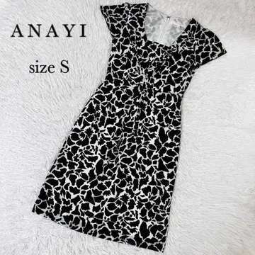 ANAYI 아나이 올 패턴 원피스 스트레치 사이즈 36