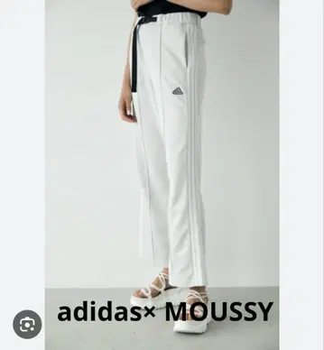 adidas x MOUSSY 사이드라인 와이드 저지 팬츠 트랙 팬츠