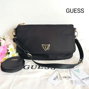 미사용품 GUESS 게스 2way 세컨드 백/숄더백 블랙