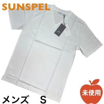 미사용 SUNSPEL 선스펠 화이트 V넥 티셔츠 S 반팔