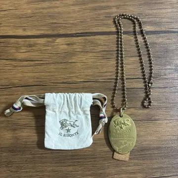IL BISONTE 메탈 플레이트 목걸이