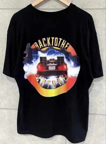 EXAMPLE BACK TO THE FUTURE 반팔 T셔츠 블랙 XXL