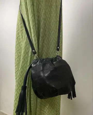 [새상품급] nanao bag 천연 소가죽 숄더백 복조리백 가죽