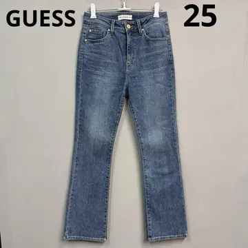 GUESS 여성용 청바지 데님 플레어 데님 25