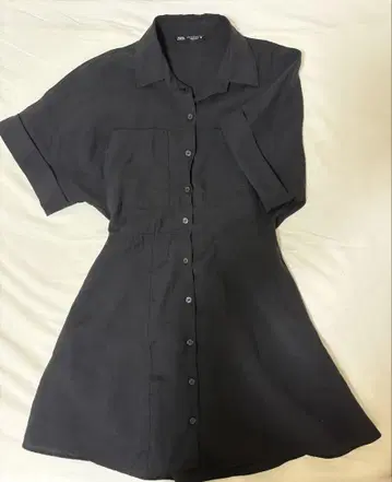 [ ZARA ] 반팔 원피스 블랙 M 사이즈
