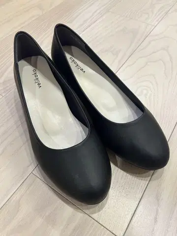 velikoko 블랙 펌프스 3.5cm 힐 24.5cm 와이드