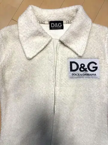 D&G 플리스 자켓 화이트