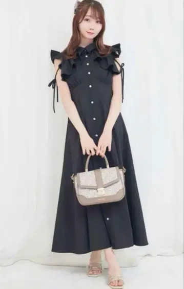 rosemuse 플레어 셔츠 드레스 롱 원피스