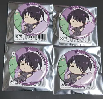 은혼 캔뱃지 타카스기 신스케 갠코레 gintama 4개 세트