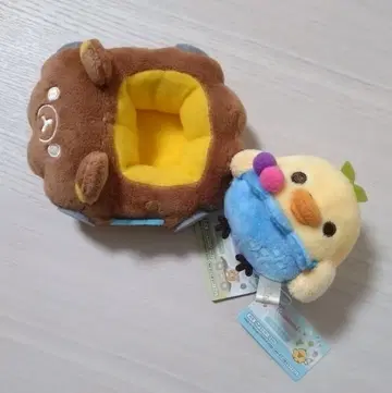 새상품 리락쿠마 손바닥 봉제인형 이상한 놀이공원 키이로이토리 에클레어카